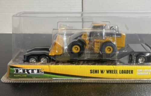 1/64 Ertl John Deere Semi W/ Wheel Loader Die-Cast Set NEW #37382 - Picture 3 of 7