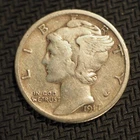 1917 **S**  MERCURY HEAD SILVER DIME***NICE COIN*** FREE SHIPPING X7033