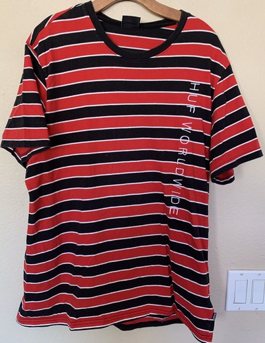 Huf Worldwide Striped Men's Red 