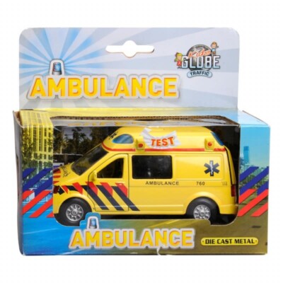 KIDS GLOBE Ambulance / Holland / with light and sound / NEW - BOXED