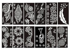 Heena Mehandi Tatto Stencil Set Hand, Body, Fingure, Heena Art Temporary Tatto