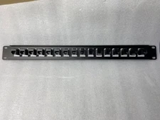 16 port CAT6 RJ45 In Line Keystone Coupler Patch Panel 19"