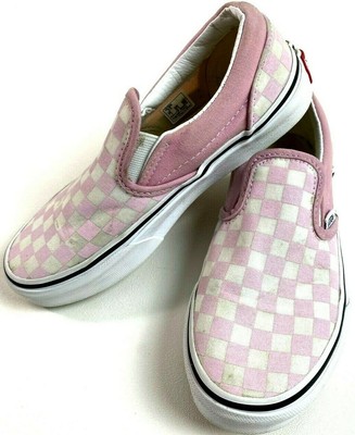 pink checkered vans kids