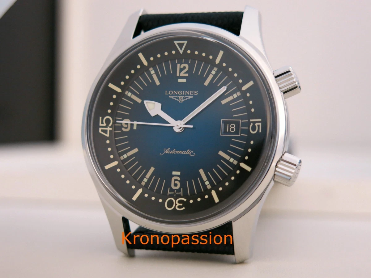 Longines Legend Diver Watch Blue Dial 42mm Automatic eBay