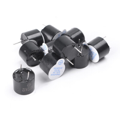 10PCS 5V   Buzzer Magnetic Long Continous Beep Tone Alarm Ringer 12MM #E1