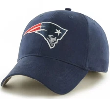 New England Patriots NFL Men's Adult Navy Blue Team Logo Adjustable Hats Cap