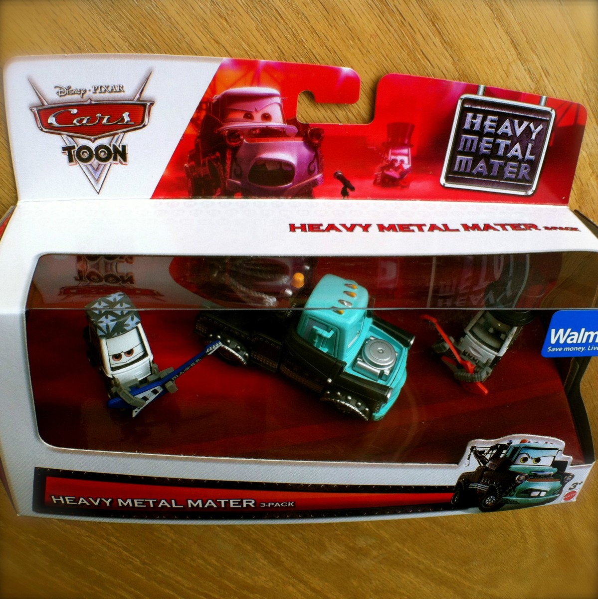 Disney PIXAR Cars TOON HEAVY METAL MATER EDDIE & ROCKY 3-pack Tall