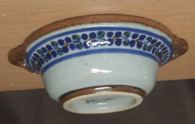 Teresa Duran Xochiquetzal Pottery Bowl Mexico Small Snack Salsa Dessert Berry EC