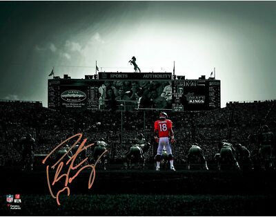 PEYTON MANNING Denver Broncos Signed Autographed 8x10 Photo (RP) | eBay