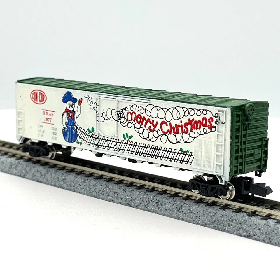 Carro refrigerador Con-Cor CN77XM Merry Christmas 53 pés Natal 1977 escala N - Imagem 2 de 4