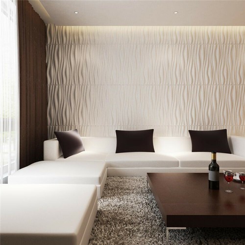PVC 3D Wall panel Decorative Wall Ceiling Tiles Cladding NOT BAMBOO 50cmx50cm - Picture 46 of 126