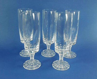 5x Gläser Sektgläser Rosenthal Polaris Tapio Wirkkala - Höhe 18 cm