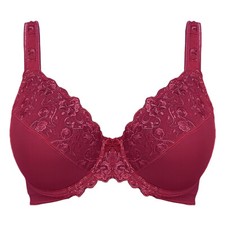 Women's Lace Minimiser Bra Non Padded Full Coverage Plus Size Support Underwire