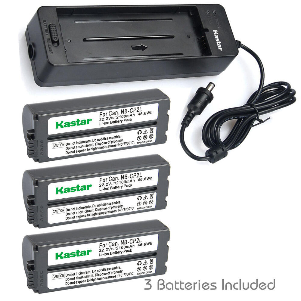 Kastar Battery or Charger Compatible with Canon SELPHY CP300 CP330 CP400 CP510 CP600 CP710 CP730
