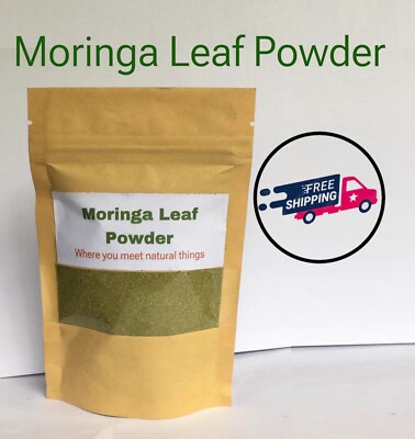 Pure Organic Dried Moringa Leaf Powder  Natural Herbal Green Supplement (Ceylon)