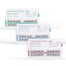 Dental Orthodontic Bracket Braces MIM Monoblock Mini Roth/MBT 022/018 Hooks 345
