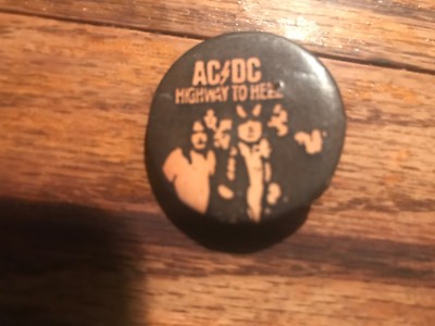 AC/DC Highway To Hell  Vintage Pinback