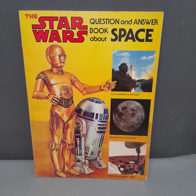Vintage Star Wars Frage- & Antwortbuch über den Weltraum 1979 seltenes Sammlerstück 