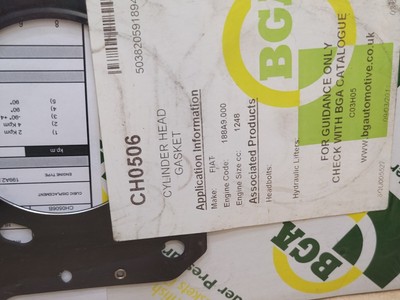 BGA CH0506 Cylinder Head Gasket For FIAT 1.2 93177249 55198843  