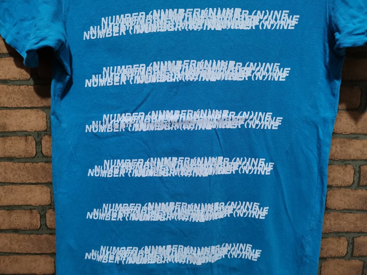 VINTAGE NUMBER (N)INE NINE DENIM JAPAN SPELL OUT JAPAN T