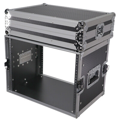Prox 8 Space Rack case 14'' deep ATA Flight Case