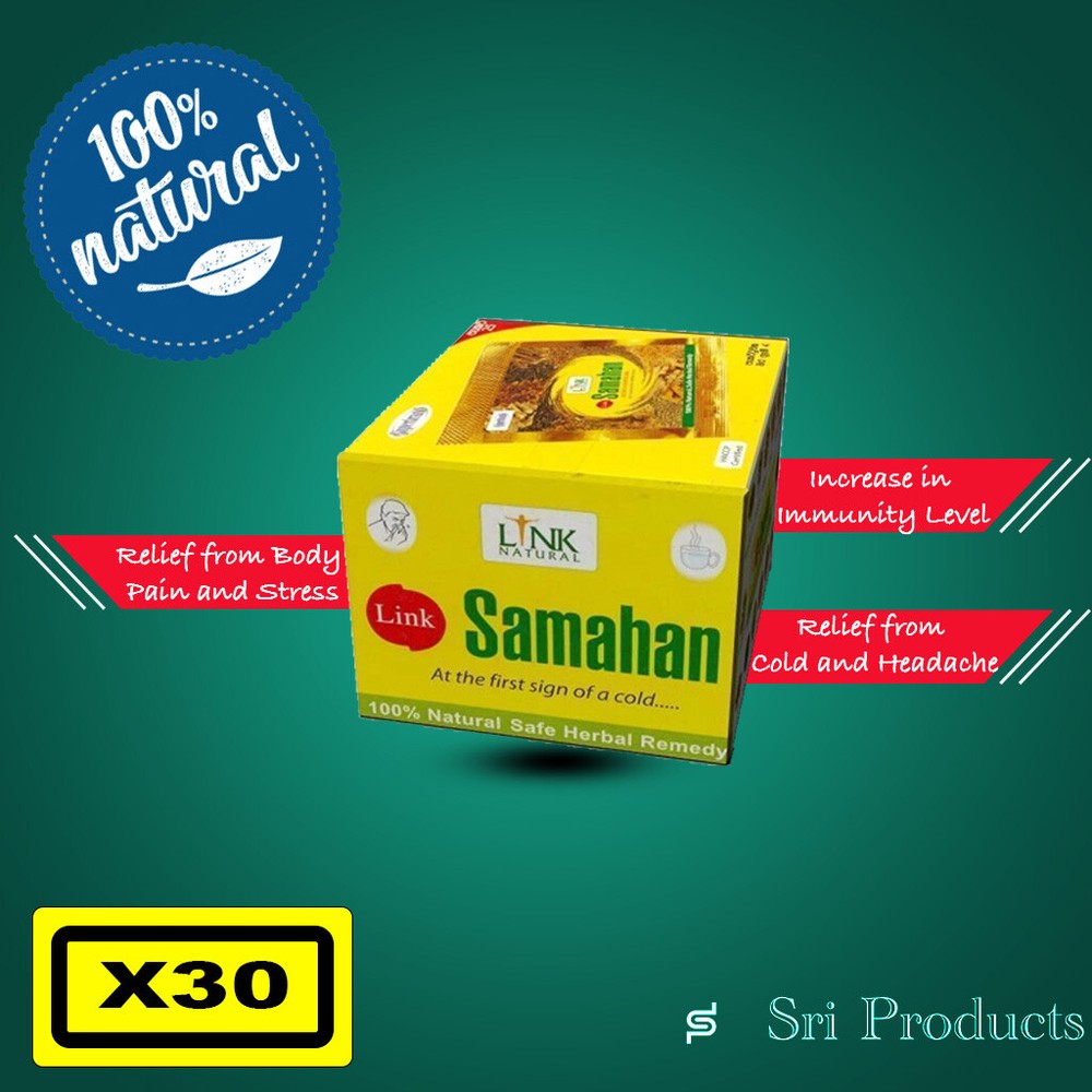 Herbal Tea Samahan for relief from cold, headache, body pain and stress