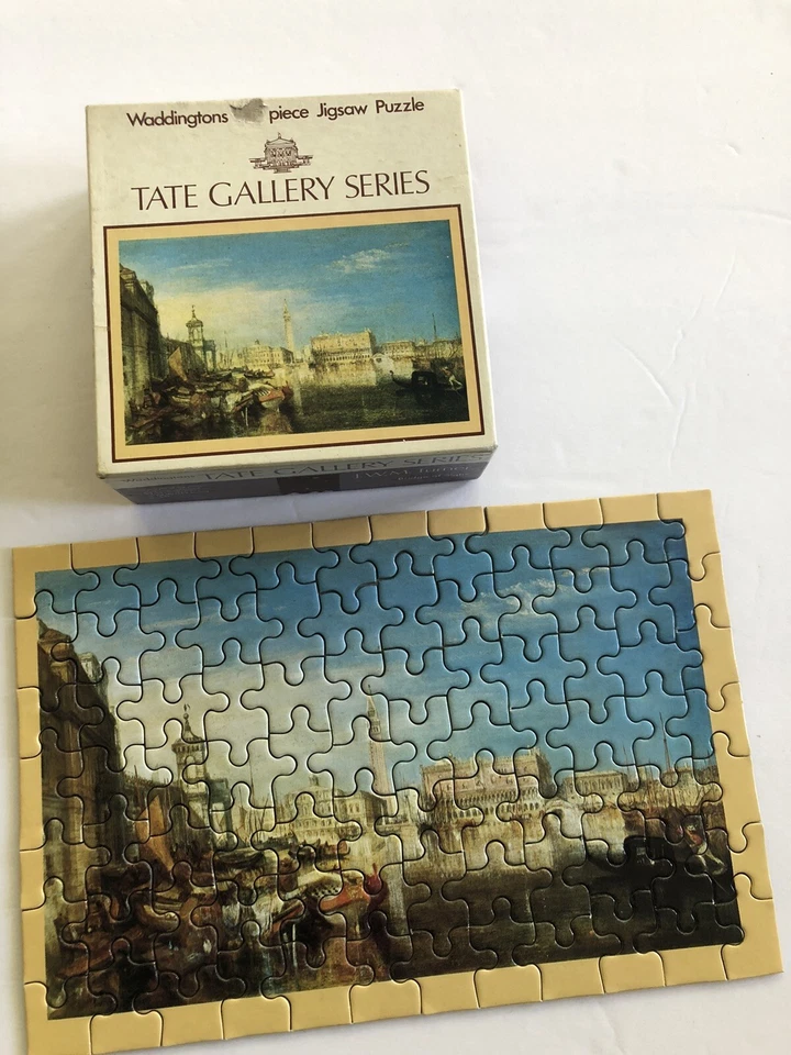 2 VTG Jigsaw Puzzle Lot - Waddingtons Tate Gallery Vincent Van Gogh JWM Turner - Image 2 of 4