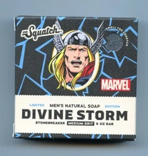 Dr. Squatch Limited Edition Marvel Divine Storm Men's Natural Soap Bar