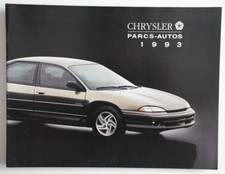 CHRYSLER Full Line Parc Autos 1993 dealer brochure catalog - French - Canada