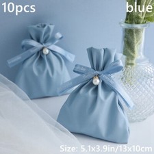 10X Leather Wedding Candy Bag Gift Packaging Jewelry Storage Birthday Party