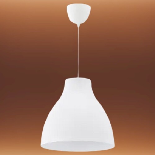 IKEA MELODI Pendant Lamp, White 38 cm 