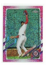 2021 Topps Chrome VICTOR ROBLES Magenta Refractor #/350  WASHINGTON Nationals