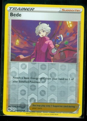 bede pokemon card price Sword & Shield 199 Full Art Bede CGC 9.5 - Subgrades main image 0
