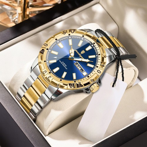 Luxury Men Watches Waterproof Luminous Quartz Watch Man Calendar Wristwatch Gift