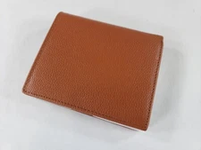 Bveyzi Ultra Slim Small Leather Women Wallet RFID Blocking, Brown
