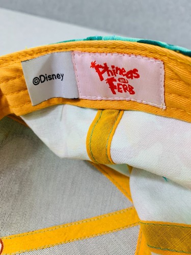 Disney Phineas & Ferb Green Gold adjustable snap back baseball cap - Picture 6 of 9