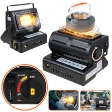 2 in 1 Portable Butane Gas Heater Heating Stove Compact Caravan Outdoor Camping