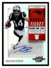 2018 Panini Contenders Optic #169 Braxton Berrios Prizm Auto