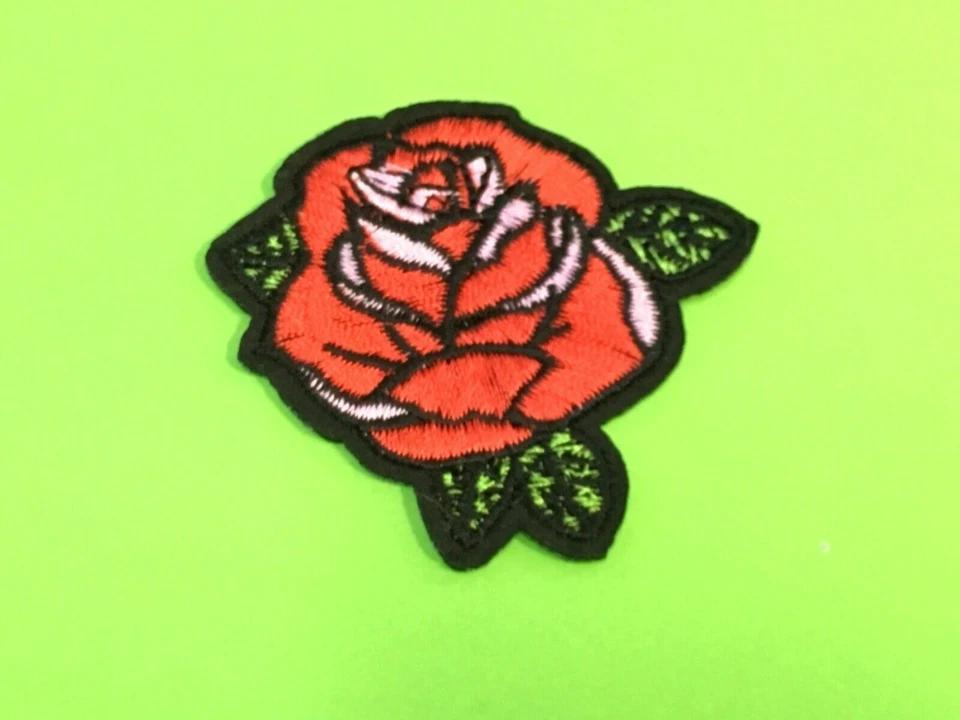 4 x Aufnäher Bügelbild Applikation Flicken-Rose Bügelbilder , Applikation Nähen - Bild 2 von 4