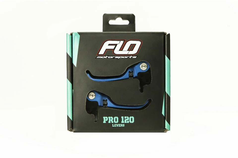 Nueva palanca de freno hidráulica Flo Motorsports Shimano Deore XT M8000 y M8100 azul Foto 3 de 4