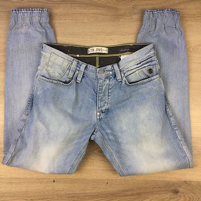 LTB JNS Upcycled Elastic Cuffed Low Rise Mens Jeans Size W31 L32  (J4)
