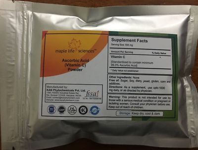 Ascorbinsäure Pulver Vitamin C Pulver USP pharmazeutische Qualität gentechnikfrei