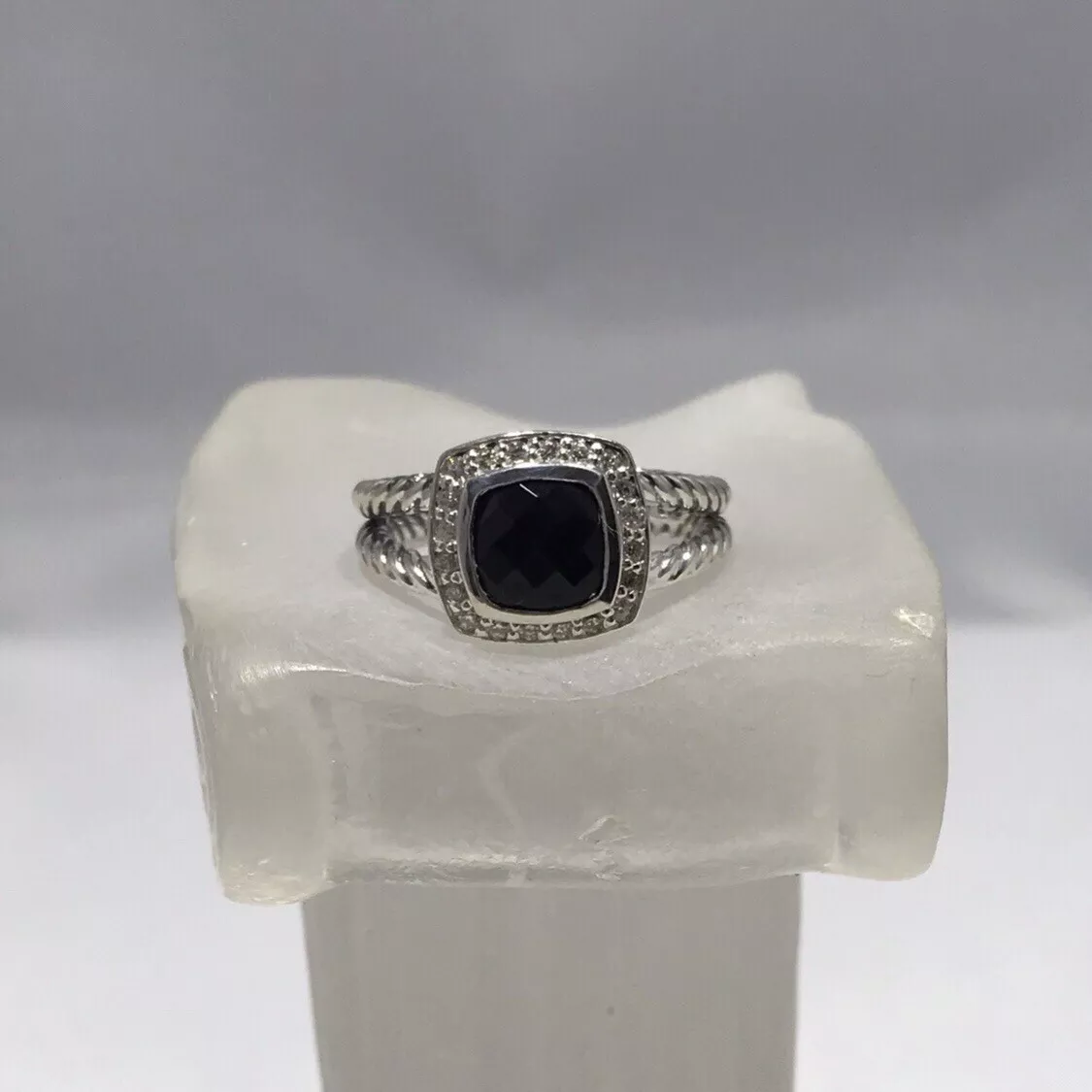 David yurman petite shop albion ring black onyx