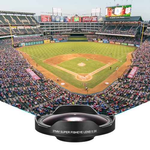 37MM 0.3X HD Wide Angle Fisheye Lens with Hood Replacement for Camcorders S5R0 - Picture 7 of 9