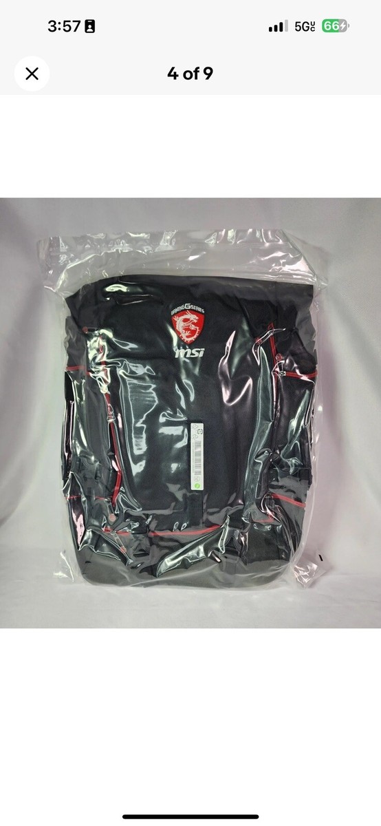 MSI Large Laptop Backpack Hermes Battlepack 18.4in G34 MSI Large Laptop Backpack Hermes Battlepack 18.4in G34
