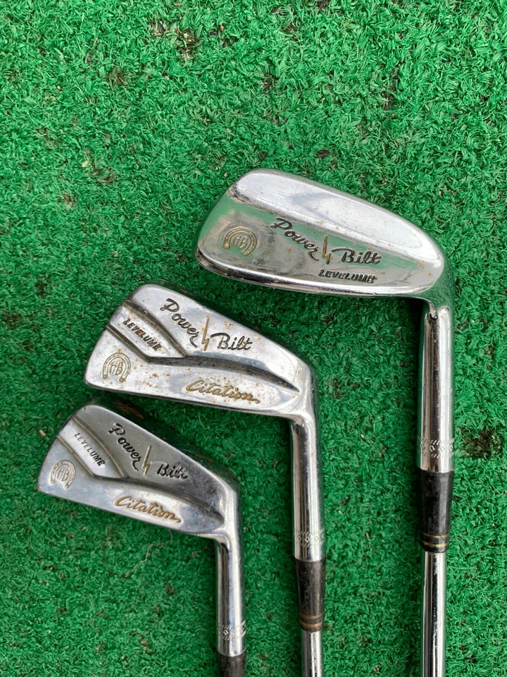 H&B POWERBILT LEVELUME R/H POWERBILT TRUE TEMPER STEEL SHAFT 4, 6, 10 irons - Image 2 of 4