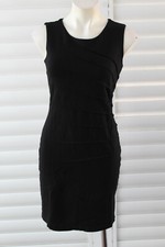 XH 24) SIZE 8 TARGET BLACK SLEEVELESS VISCOSE BLEND ZIP BACK PENCIL DRESS