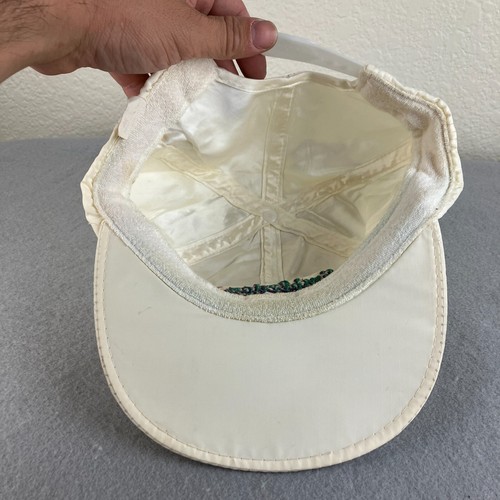 Vintage Wimbledon Hat Mens Snapback White Tennis Championships Cap 80s Yupoong - Picture 7 of 10