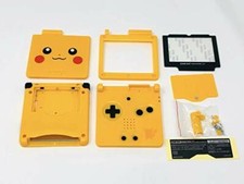 GBA SP Game Boy Advance SP Replacement Housing Shell Screen Pikachu Black
