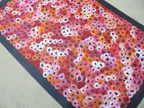 LOUISE NUMINA - Authentic Aboriginal Painting - COA & Two Photos of the Artist. - Picture 2 of 6